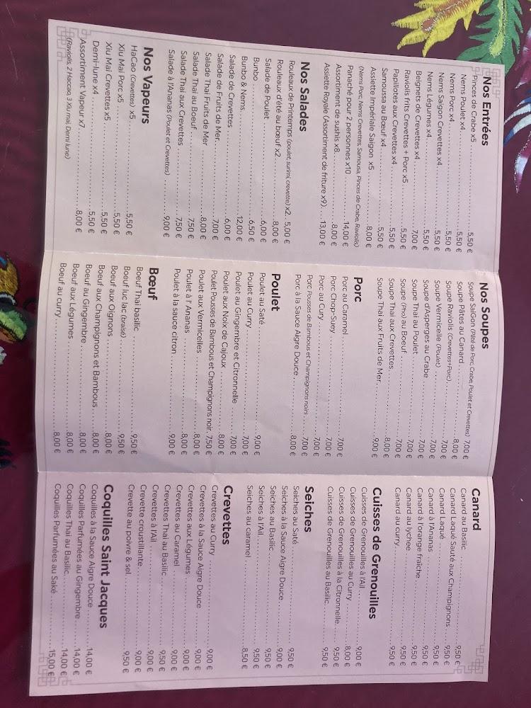 Saigon - Menu Image 1