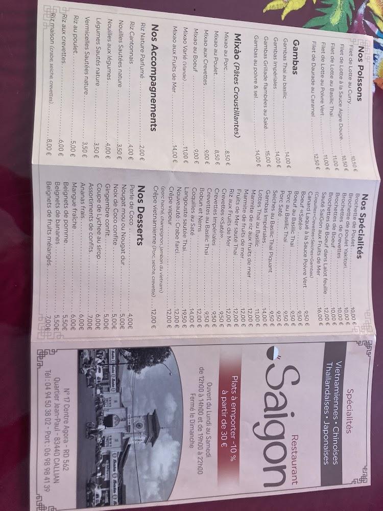 Saigon - Menu Image 4